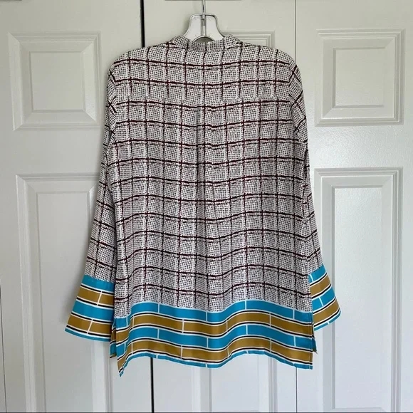J.Crew Collection Mid-Century Modern Silk Tunic 🪺 - Picture 2 of 3
